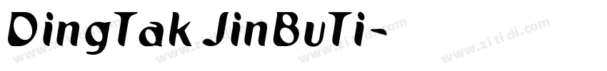DingTak JinBuTi字体转换